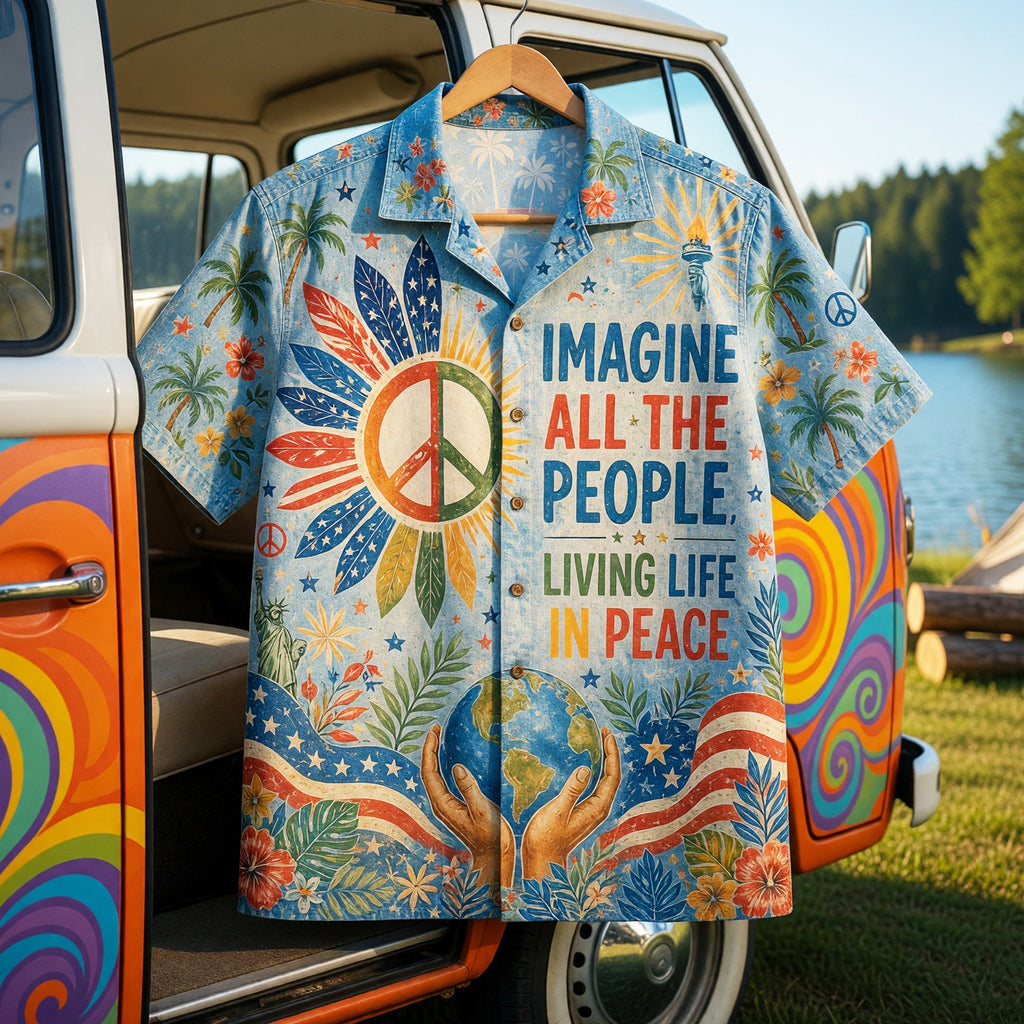 Peace Hawaiian Shirt - Personalized Gifts For Peace Lovers 06paqn180626
