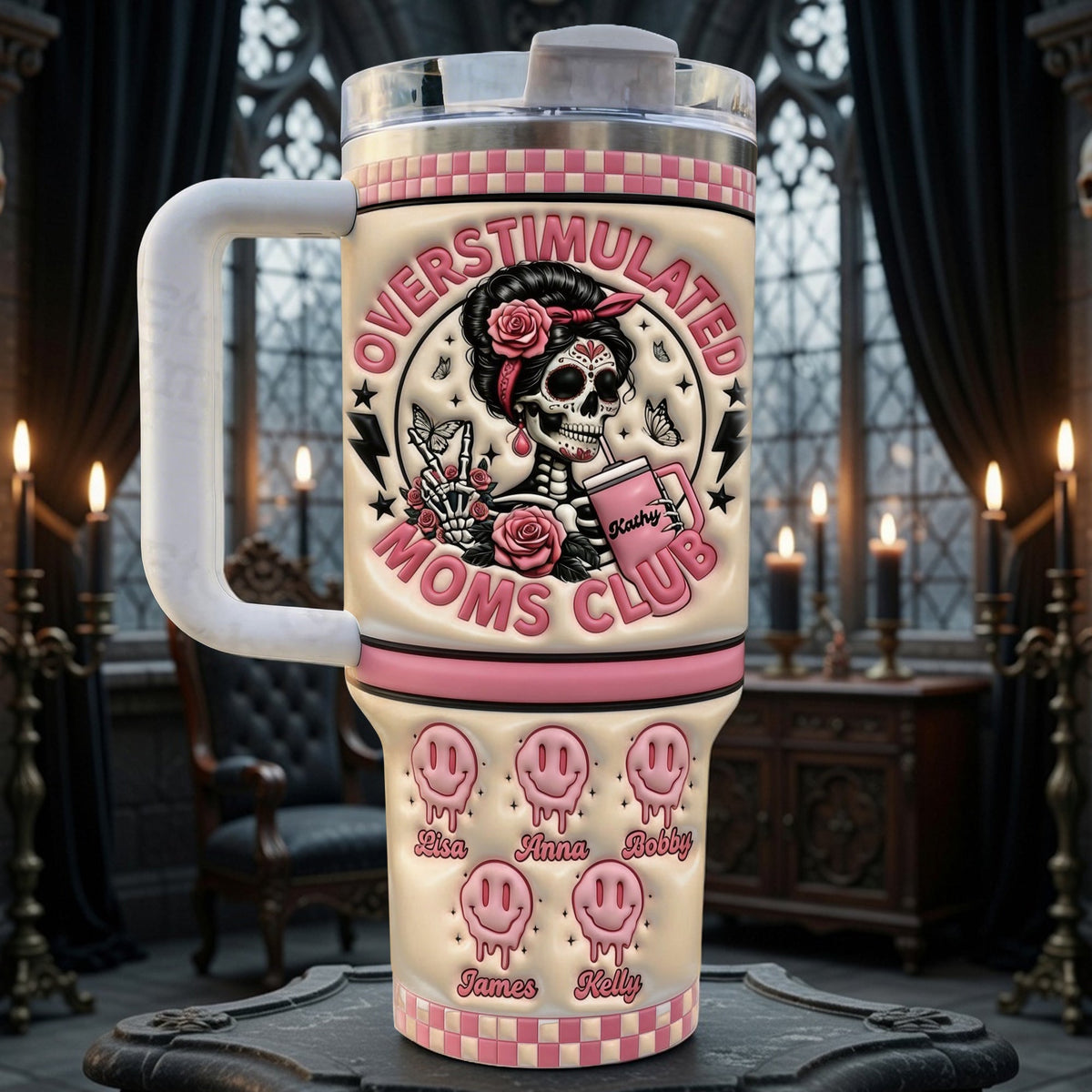 Overstimulated Moms Tumbler Handle - Personalized Gifts For Mom 03QHLU130326