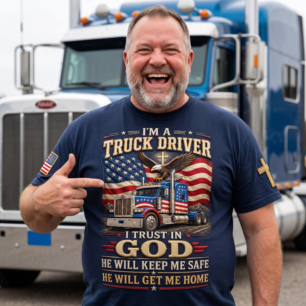 USA Truck Driver Shirt - Personalized Gifts For Dad 06palu260526
