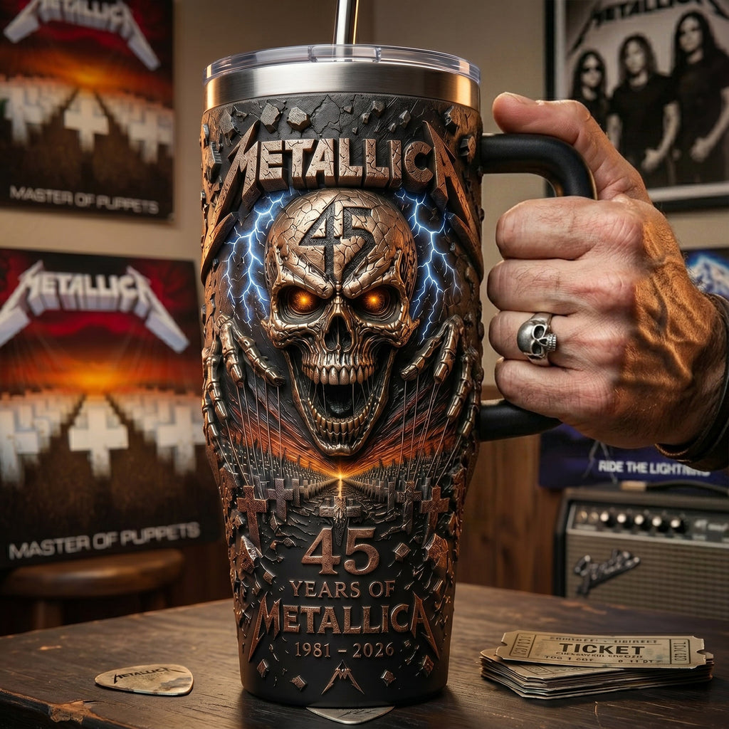 Skull 40oz Tumbler Handle - Anniversary Gifts 04PALU250526