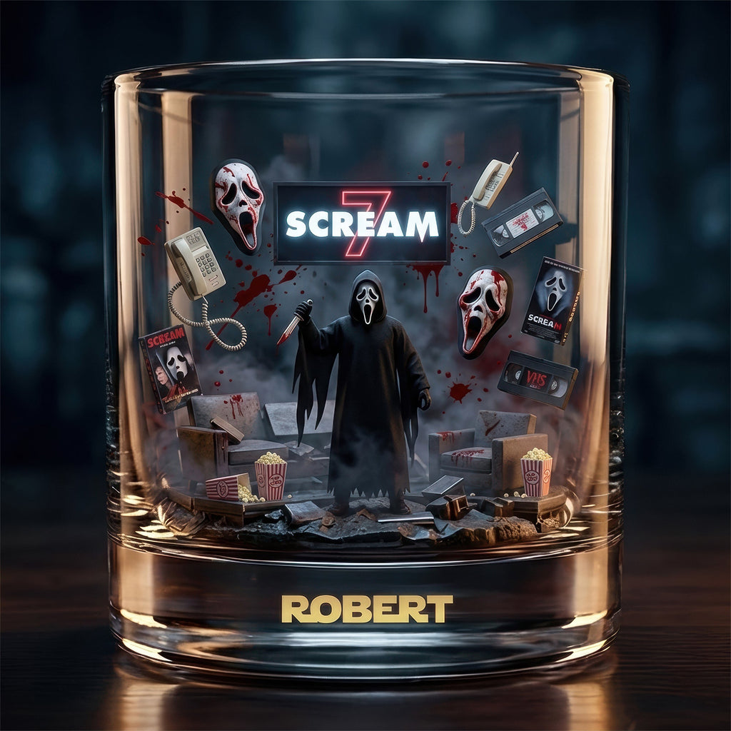 Horror Movie Round Glass - Personalized Gifts For Horror Lovers 03ohqn120326