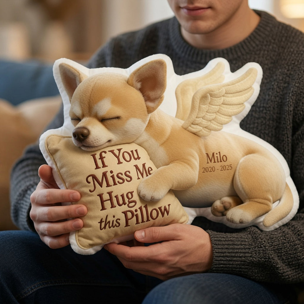 Dog Memorial Custom Shaped Pillow - Custom Photo Gifts For Dog Lover 05tglu020726