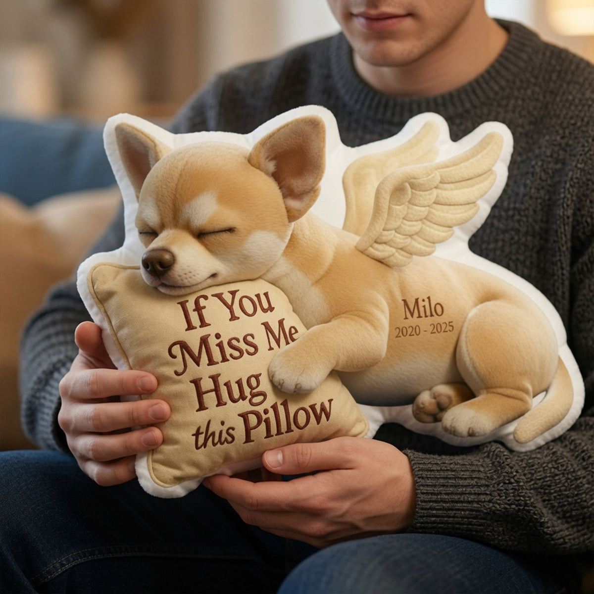 Dog Memorial Custom Shaped Pillow - Custom Photo Gifts For Dog Lover 05tglu020726
