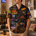 Retro 90s Nostalgia Hawaiian Shirt - Personalized Gifts 03nadh300626
