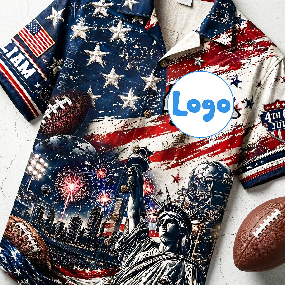 Proud American Hawaiian Shirt - Personalized Gifts For Sport Lovers 04pata090626