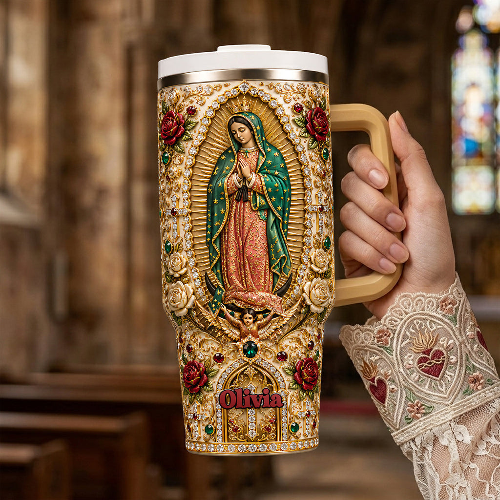 Jesusvirgin Mary Christian Tumbler With Handle - Personalized Gifts For Christian 01nata120626