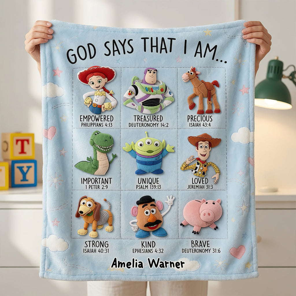 God's Promises Blanket - Personalized Anniversary Gifts 02NADT240626