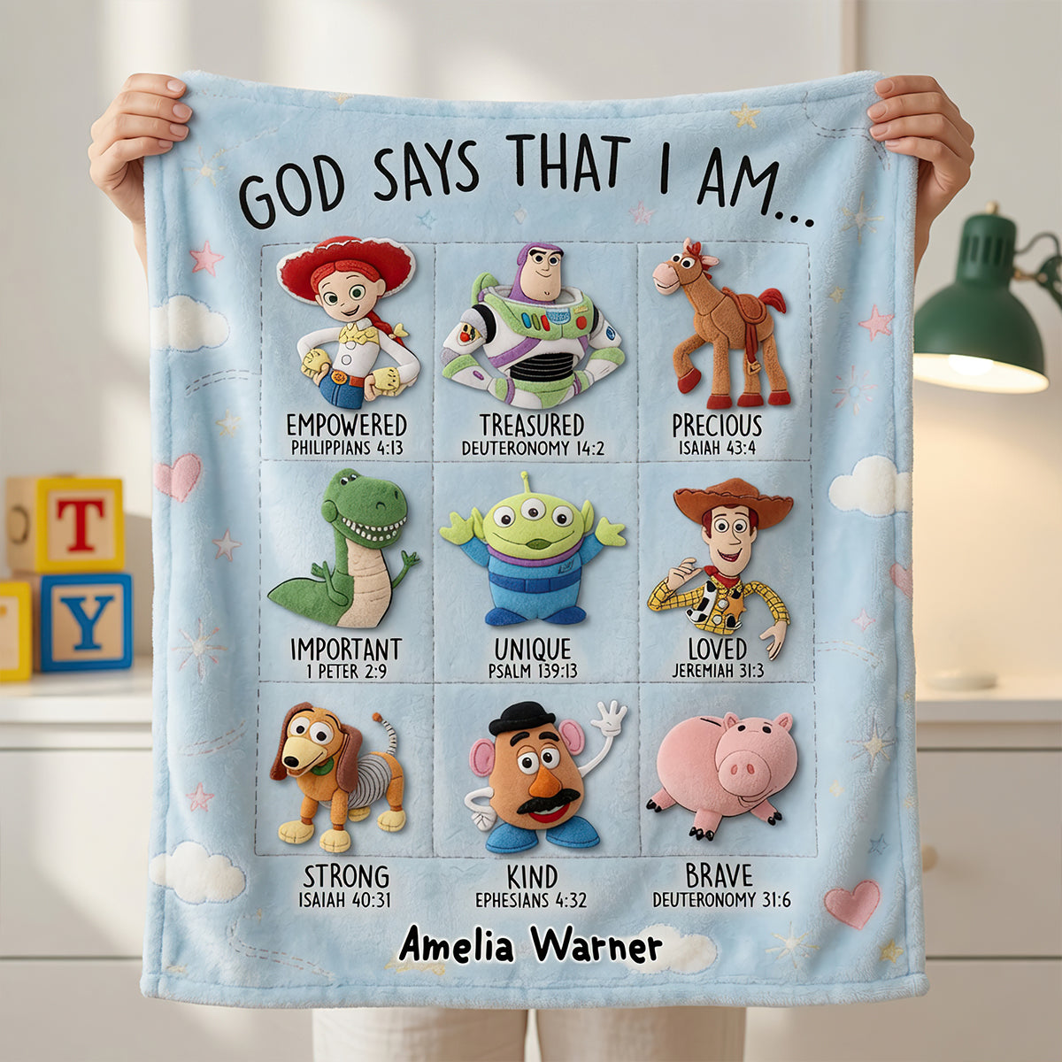God's Promises Blanket - Personalized Anniversary Gifts 02NADT240626