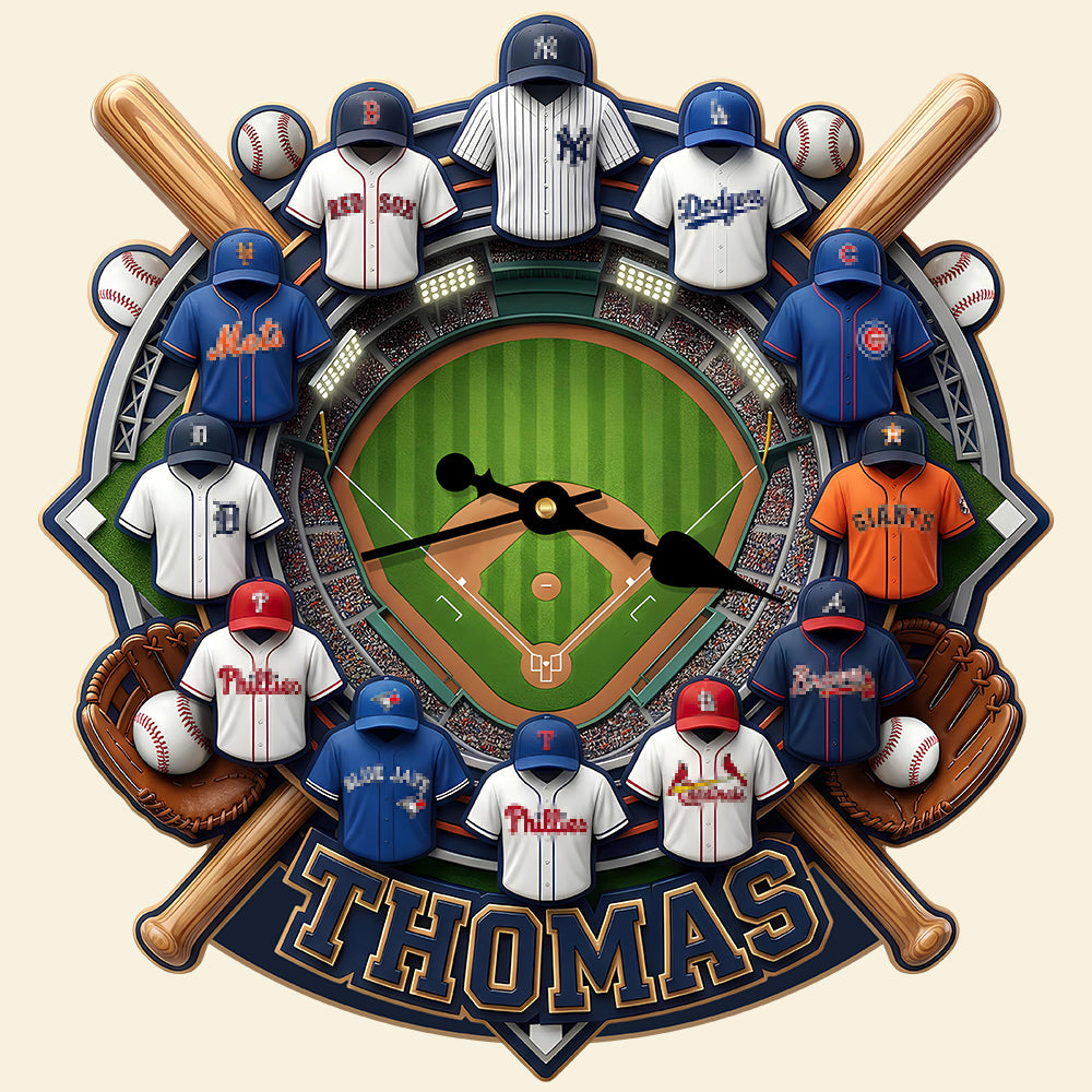 Personalized Gifts For Sport Lovers Acrylic Hanging Wall Clock 01hudt200326