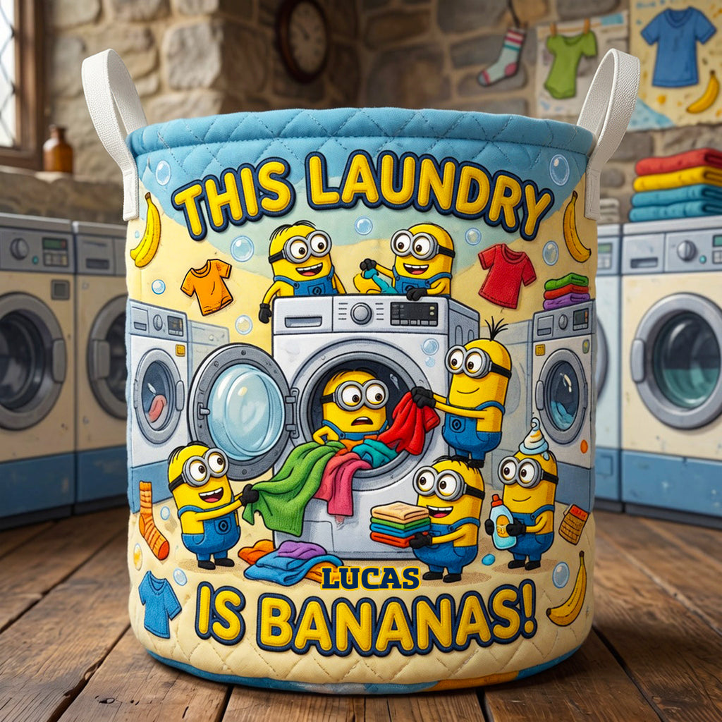 Funny Quilted Laundry Basket Personalized Gifts 06TYDT090726
