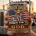 Dad Round Glass - Personalized Father's Day Gifts For Christian Truck Driver 02padh250526