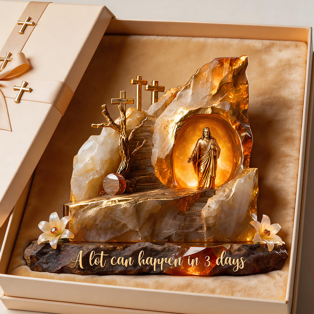 Holy Jesus Christ Resurrection Plaque, Easter Gifts For Christians 01qhdt070326