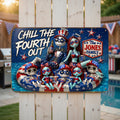 Fun Patriotic Family Pool Sign - Personalized Decor For Family's Pool 01QHQN030626