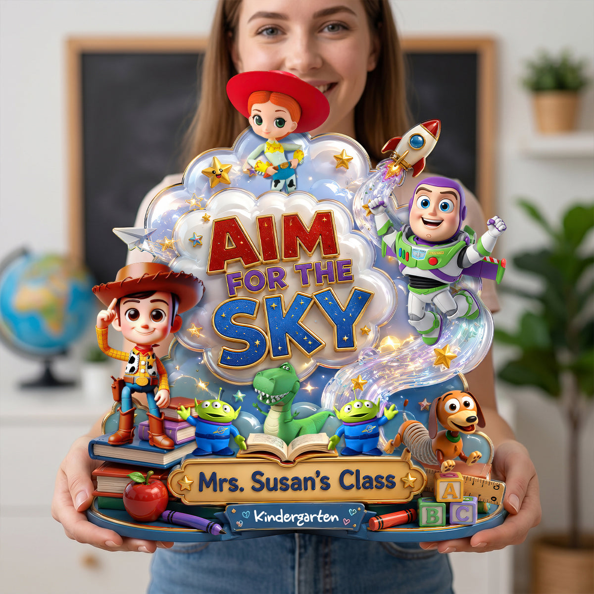 Aim For The Sky Acrylic Plaque - Personalized Gifts For Teachers 01hadh240626