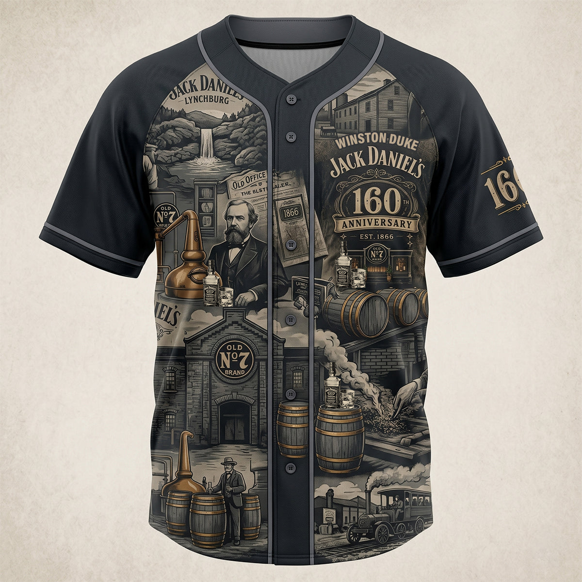 160th Annniversary Drinking Legend Baseball Jersey Shirt - Personalized Gifts 04qhdt110626