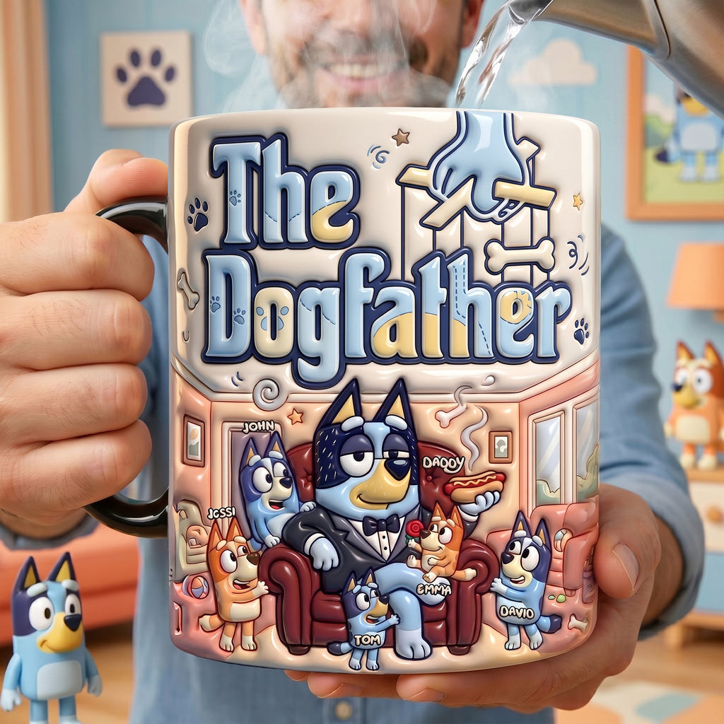 Cozy Puppy Dad Magic Coffee Mug - Personalized Gifts For Dads 02QHLU150526