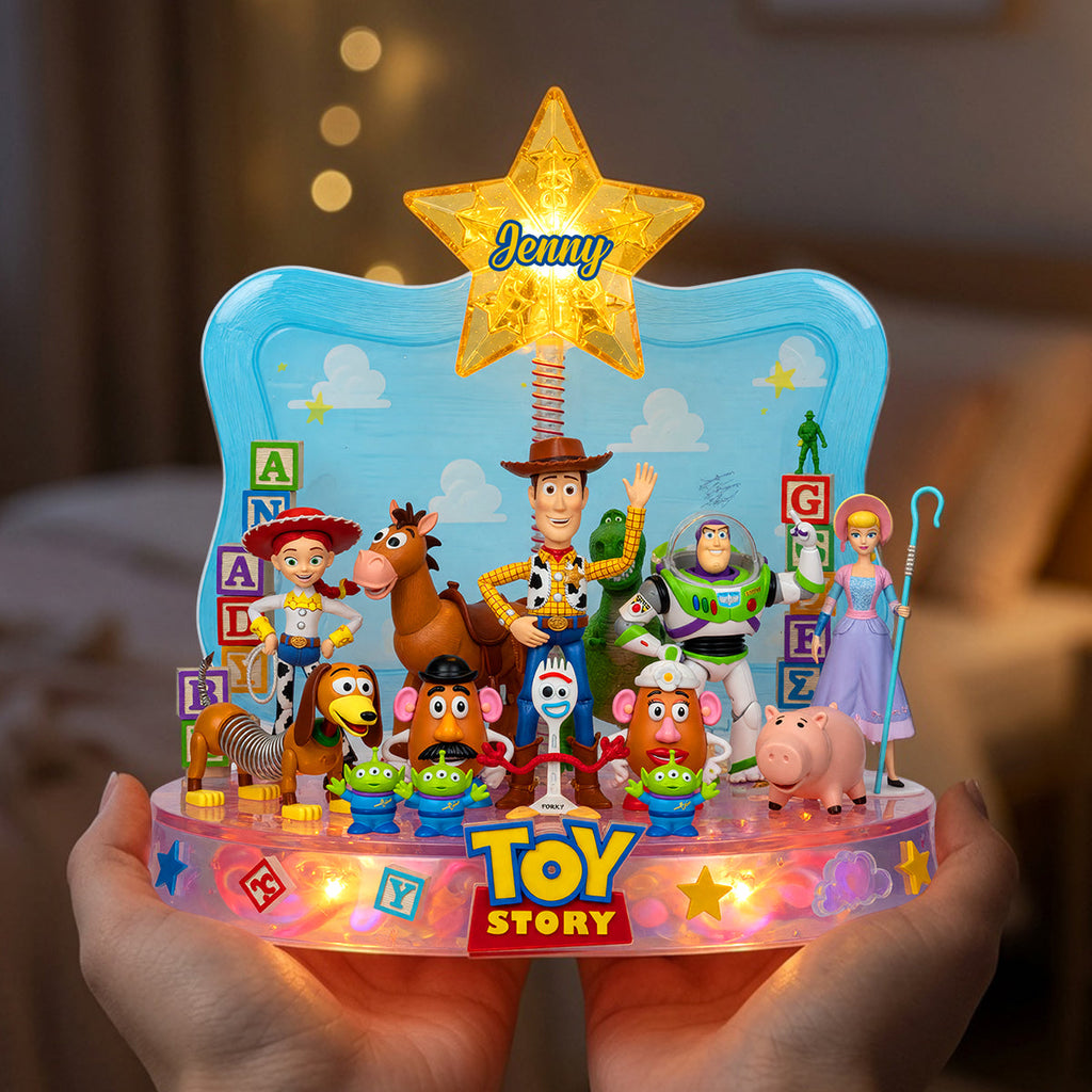 Lovely Characters Retro Light Box - Personalized Gifts 01natn240626