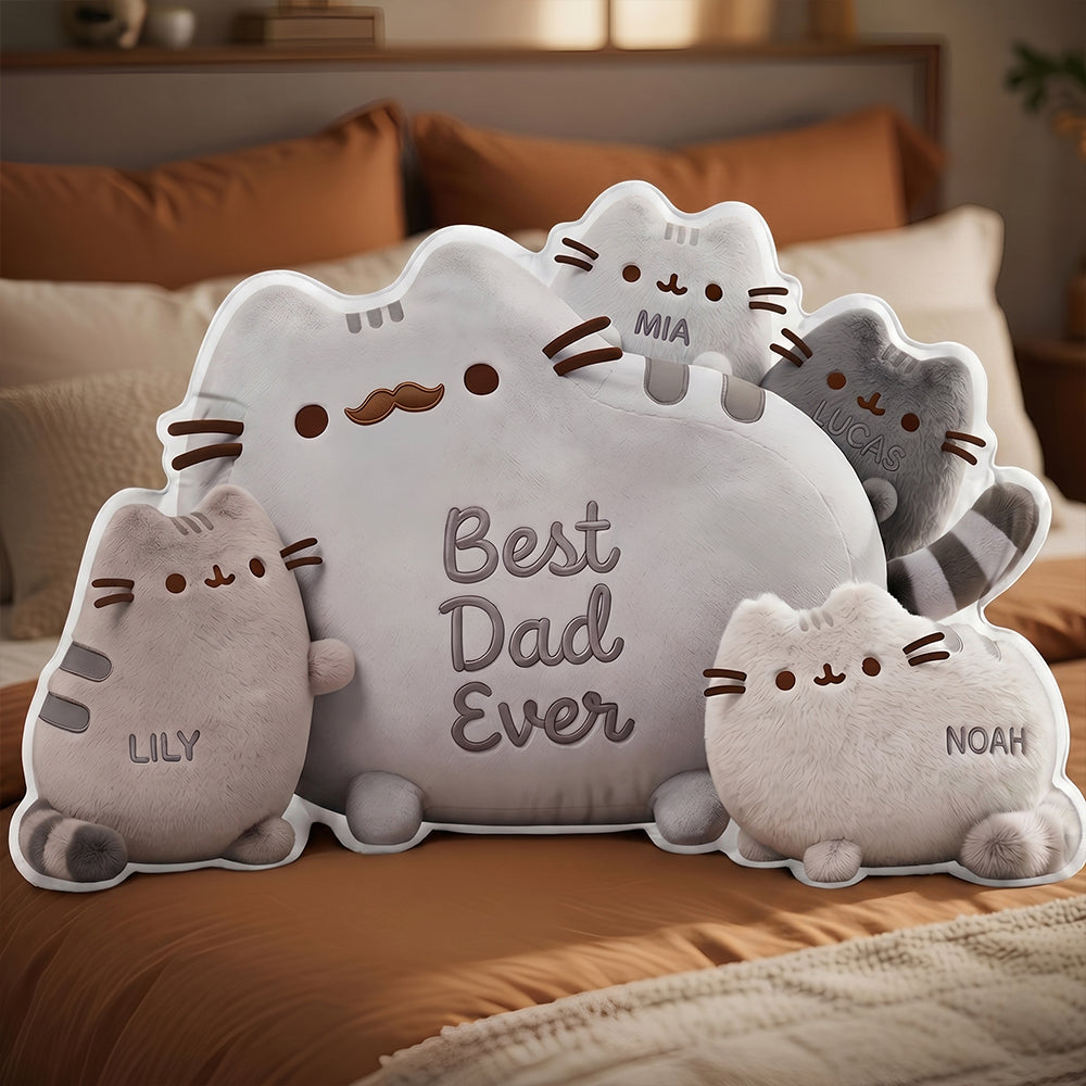 Best Dad Ever Custom Shape Pillow  - Personalized Gifts For Dad 03padt160426