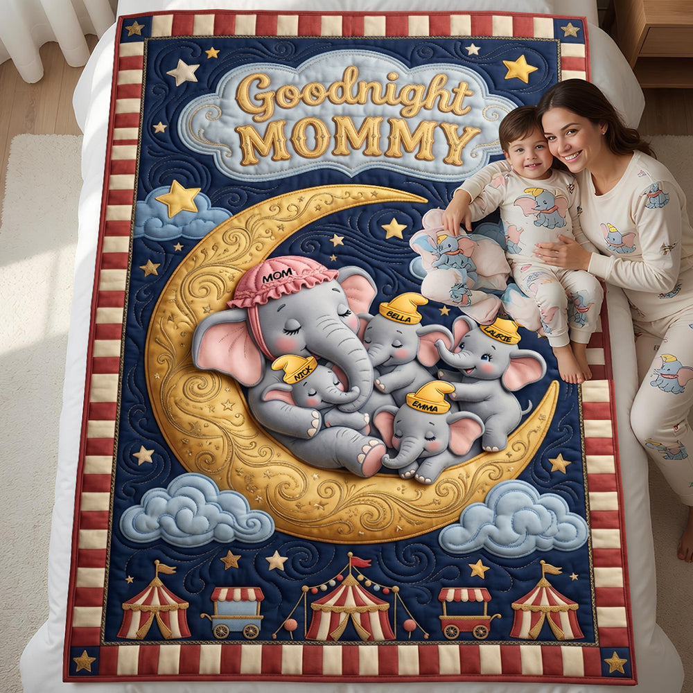 Goodnight Mommy Blanket - Personalized Gifts For Moms 01padt220426