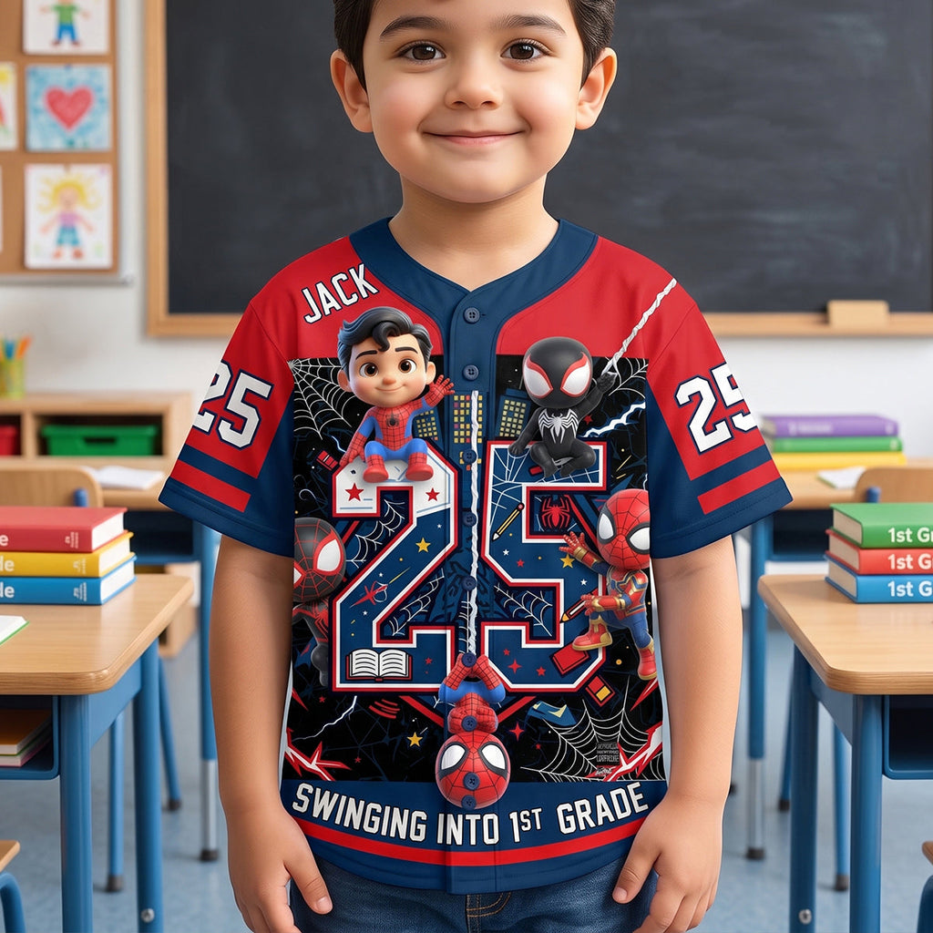 Proactive Back To School Kid Baseball Jersey - Personalized Gifts For Kids 01QHTN030726