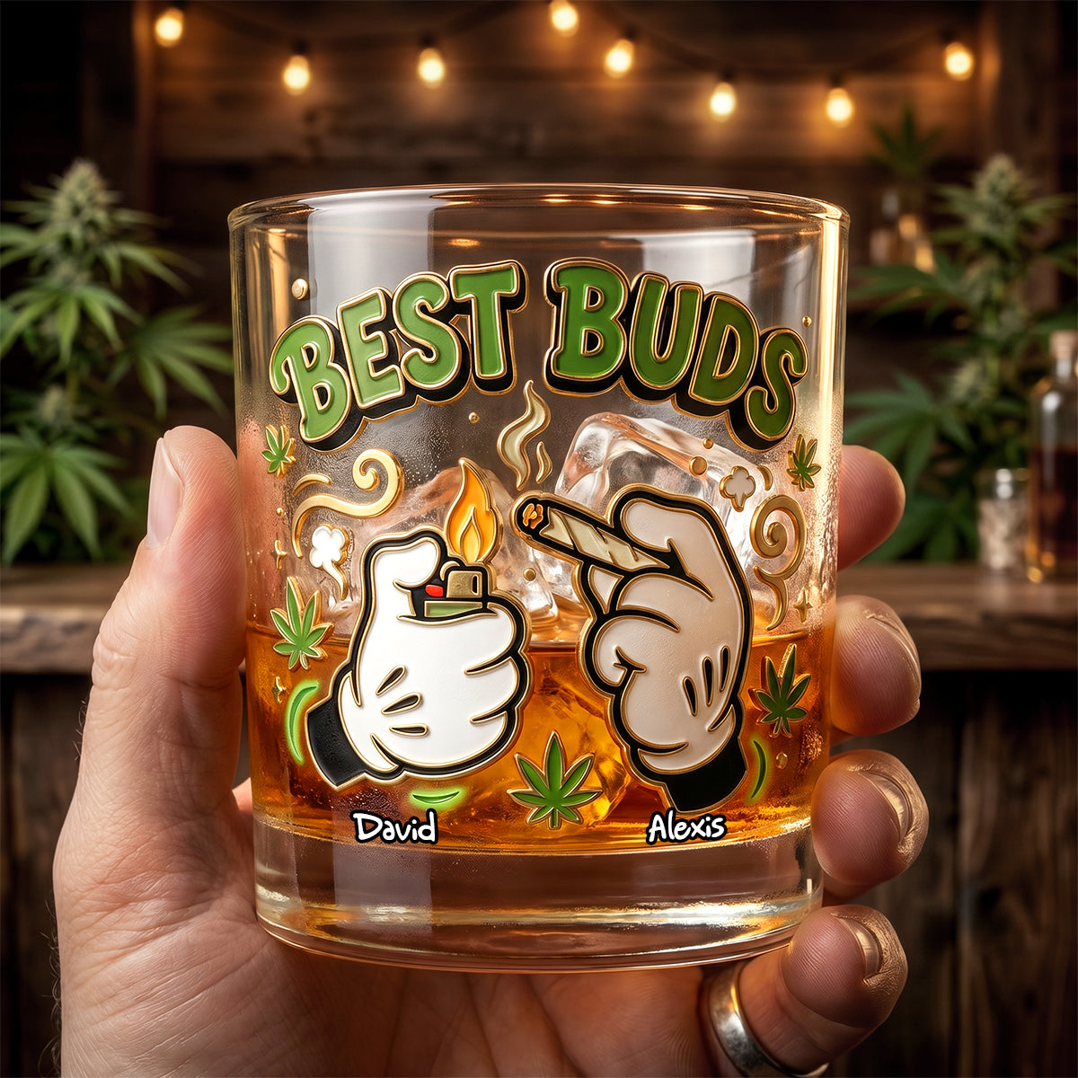 Weed Friend Drinking Glass - Personalized Gifts For Friends 05nadh060626