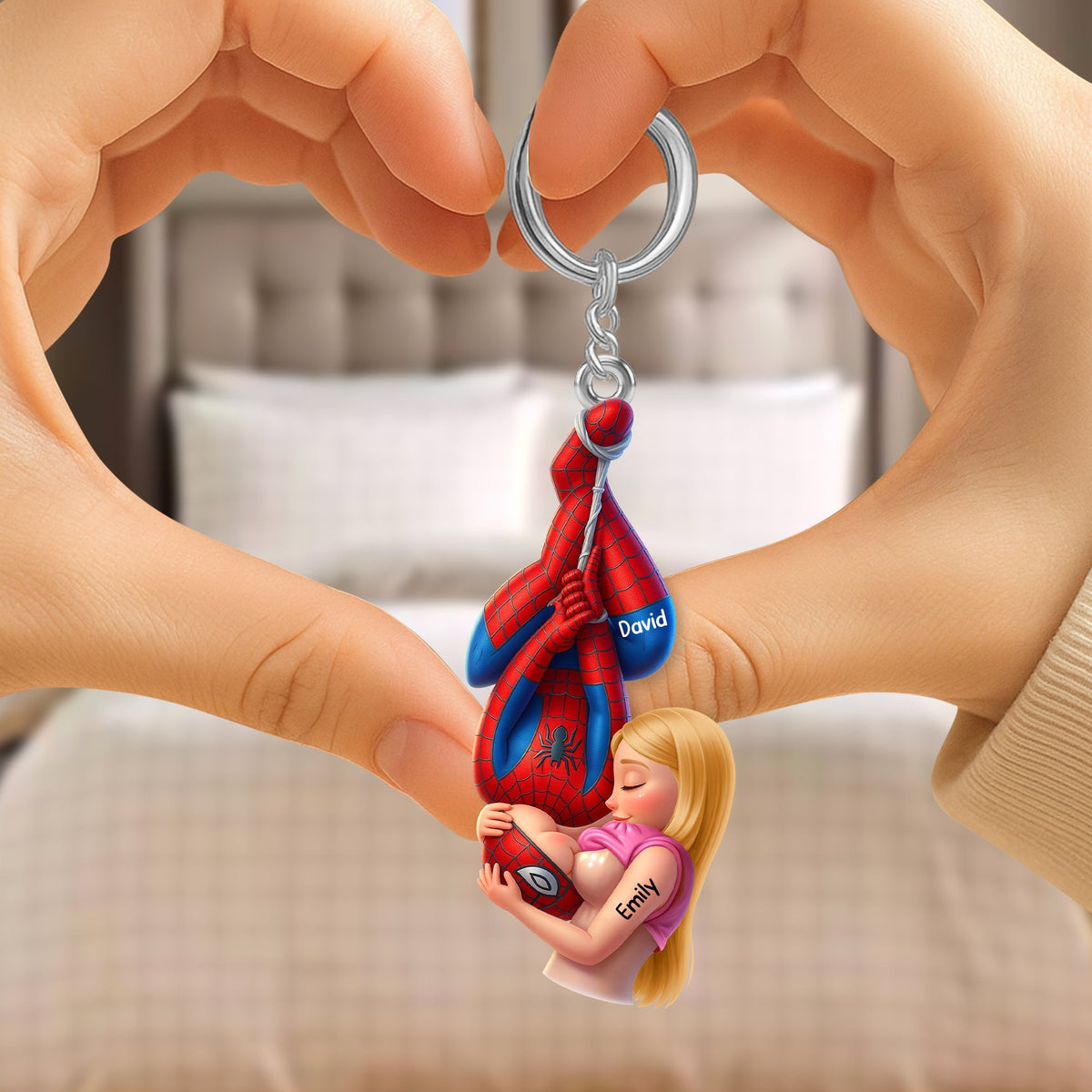 Chaos In Love Couple Keychain- Personalized Gifts For Couples 02HUQN290626