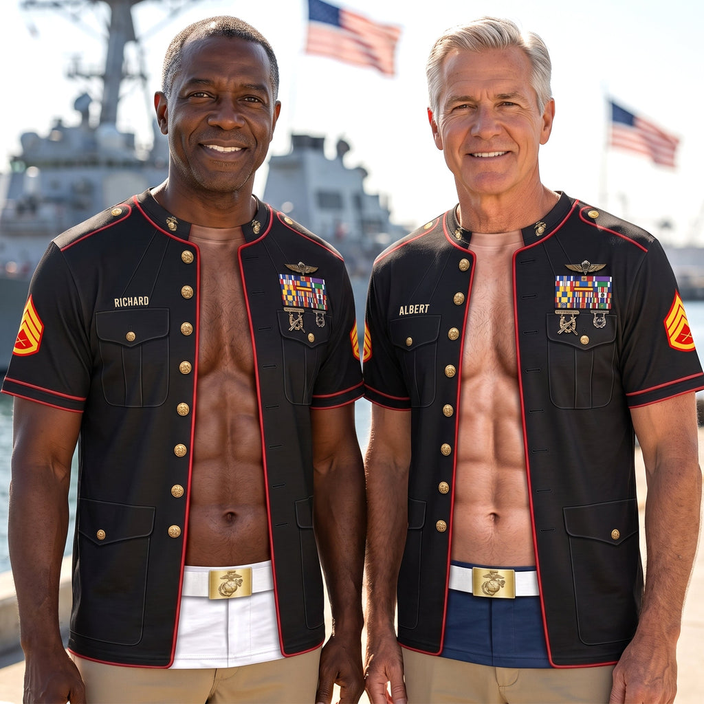 Funny Vacation Military Uniform 3D Shirt - Personalized Gifts For Veterans 03huqn140726
