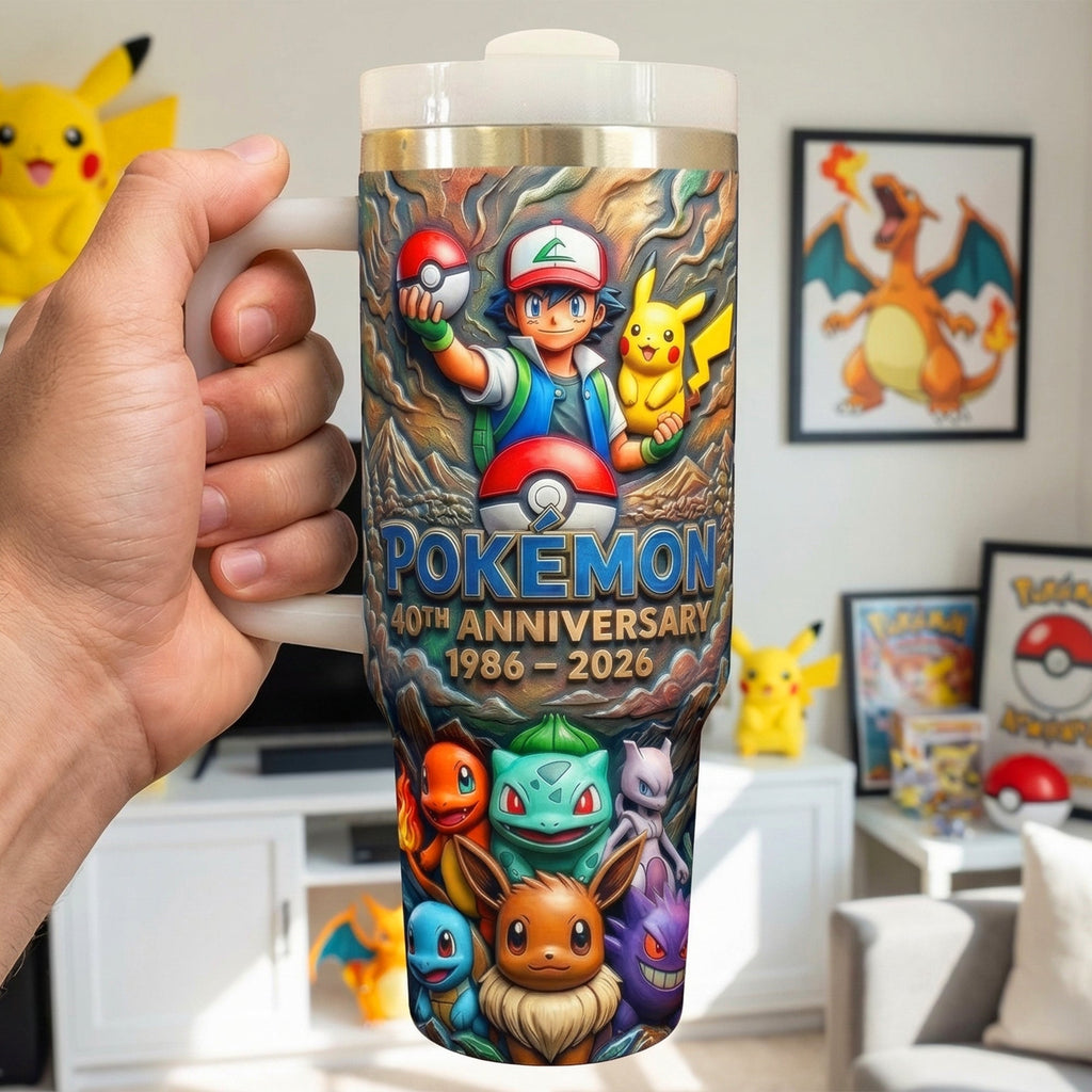 40th Anniversary Monster Trainer Tumbler - Personalized Gift 01toqn120326
