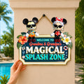 Tropical Splash Zone Acrylic Sign - Personalized Gifts For Grandparents 01PGDH140726