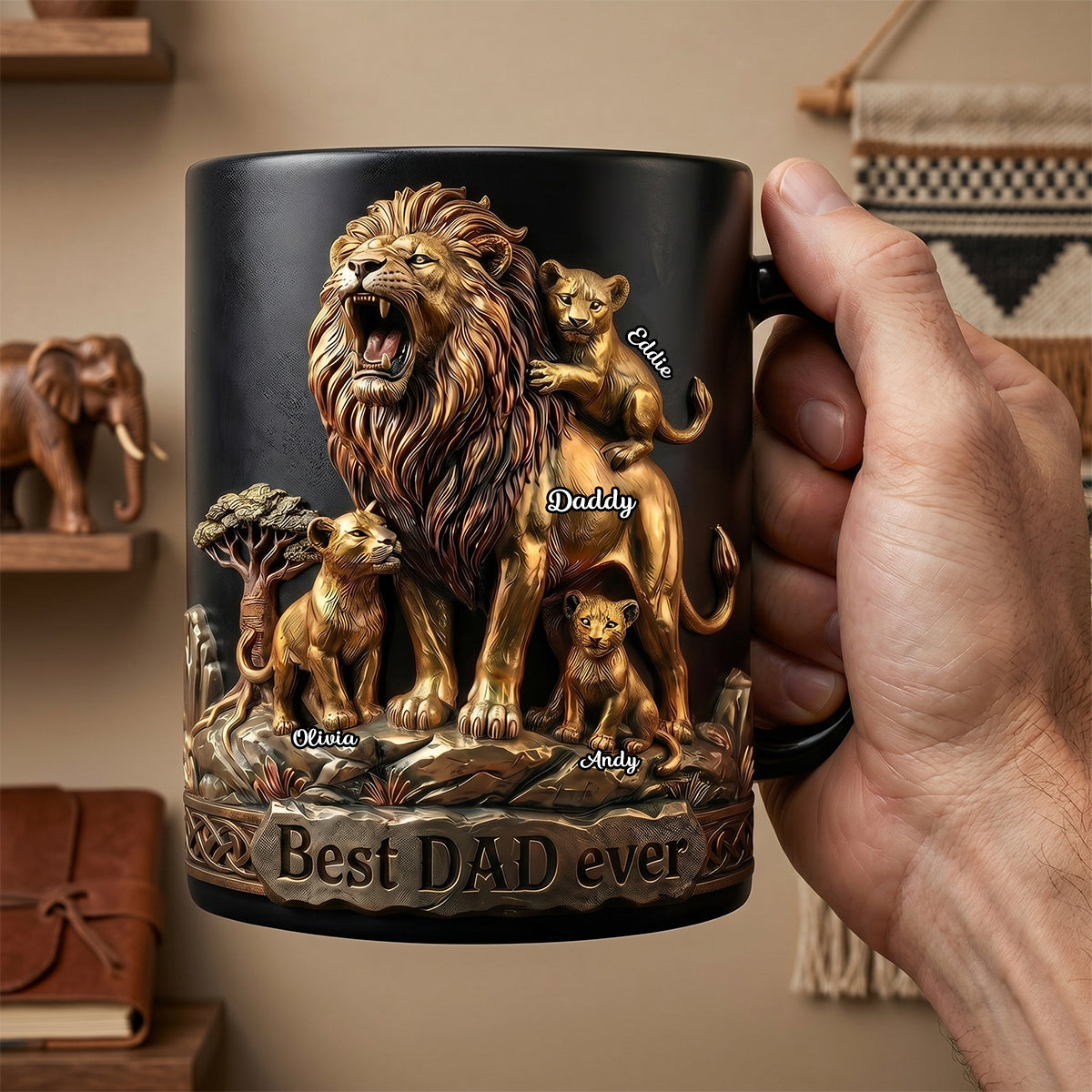 Best Dad Ever Magic Mug - Personalized Gifts For Dad 04TODH250526