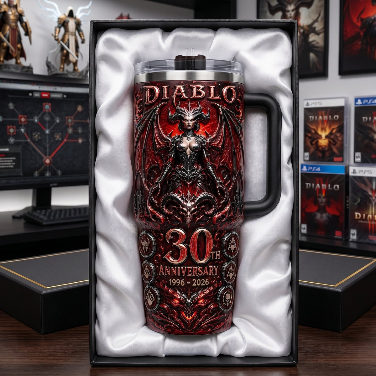 Evil Lord 40oz Tumbler With Handle - Personalized Gifts 05qhlu080726
