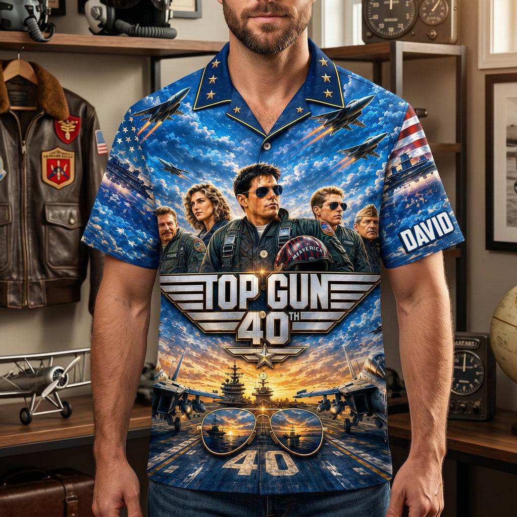 Legendary Pilots 40th Anniversary Hawaiian Shirt - Personalized Gifts 02natn100626