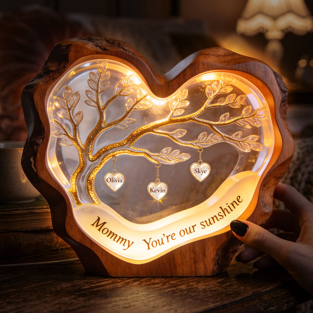 Sweet Little Love Heart Light Box - Personalized Gifts For Mom 02PATA100426
