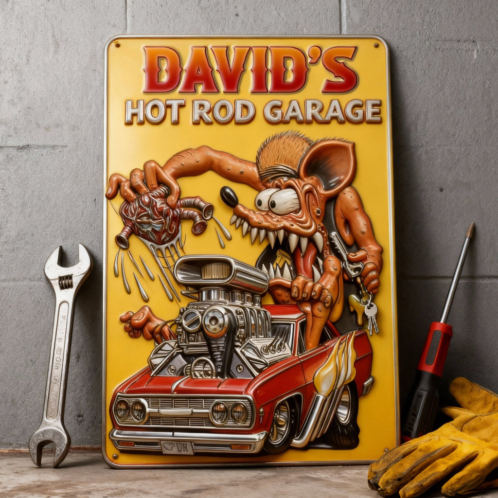 Personalized Gifts For Hot Rod Lovers Metal Sign 011totn160126