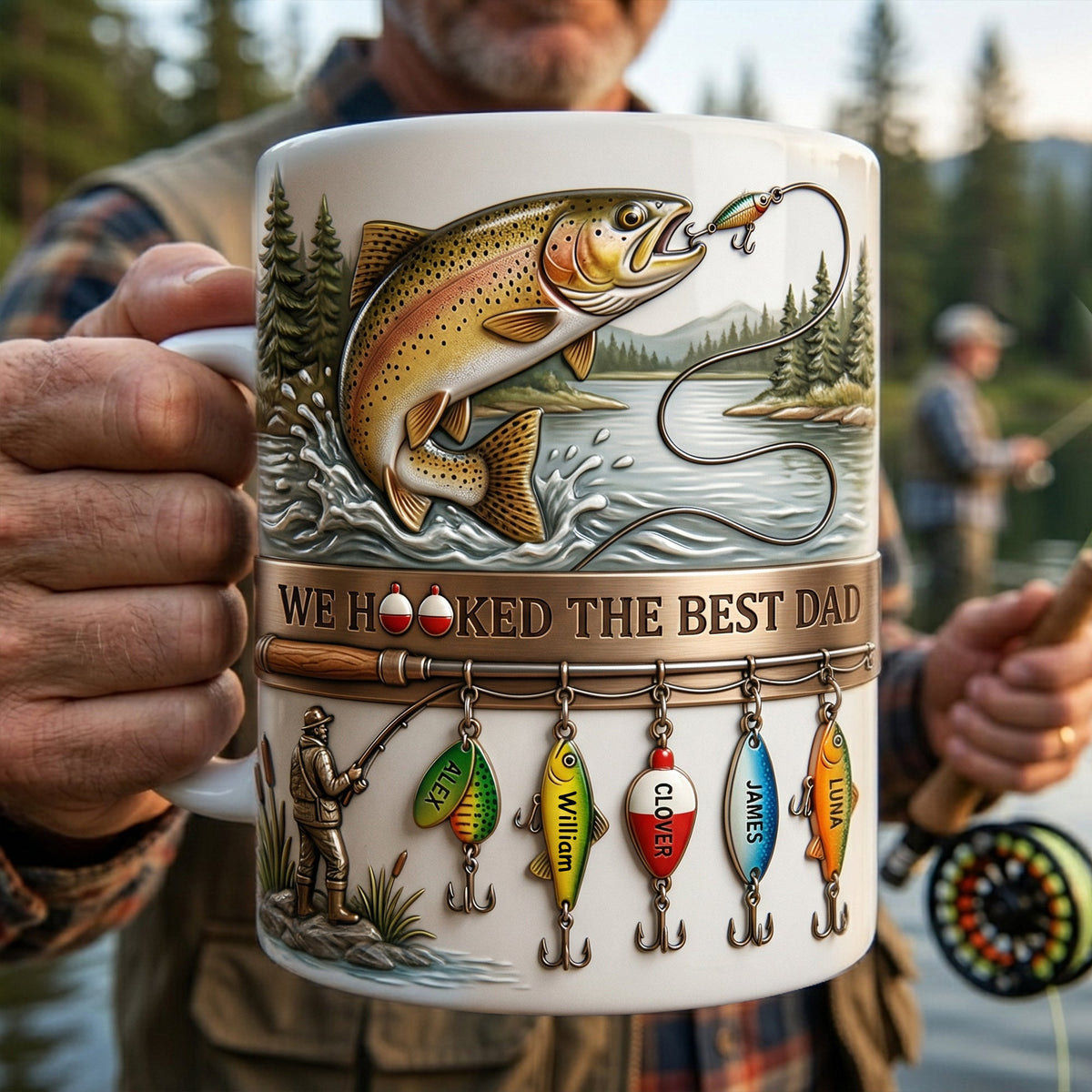 Fishing Best Dad Coffee Mug - Personalized Gifts For Father 02palu090426