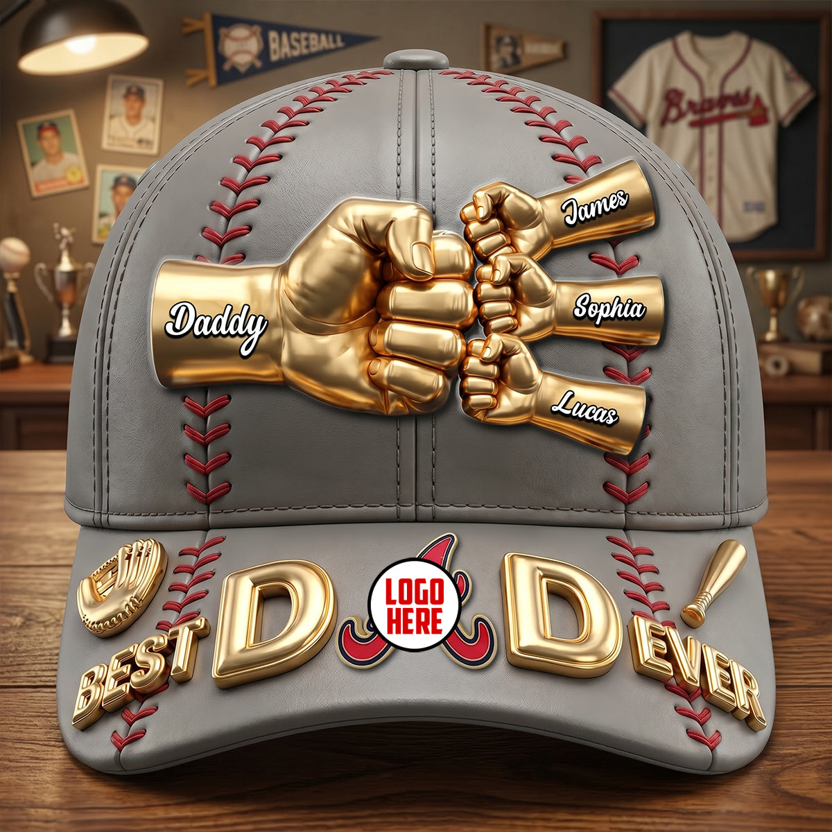 Dad Squad Athletic Club Classic Cap - Personalized Gift For Sporty Dads 03NATN230526