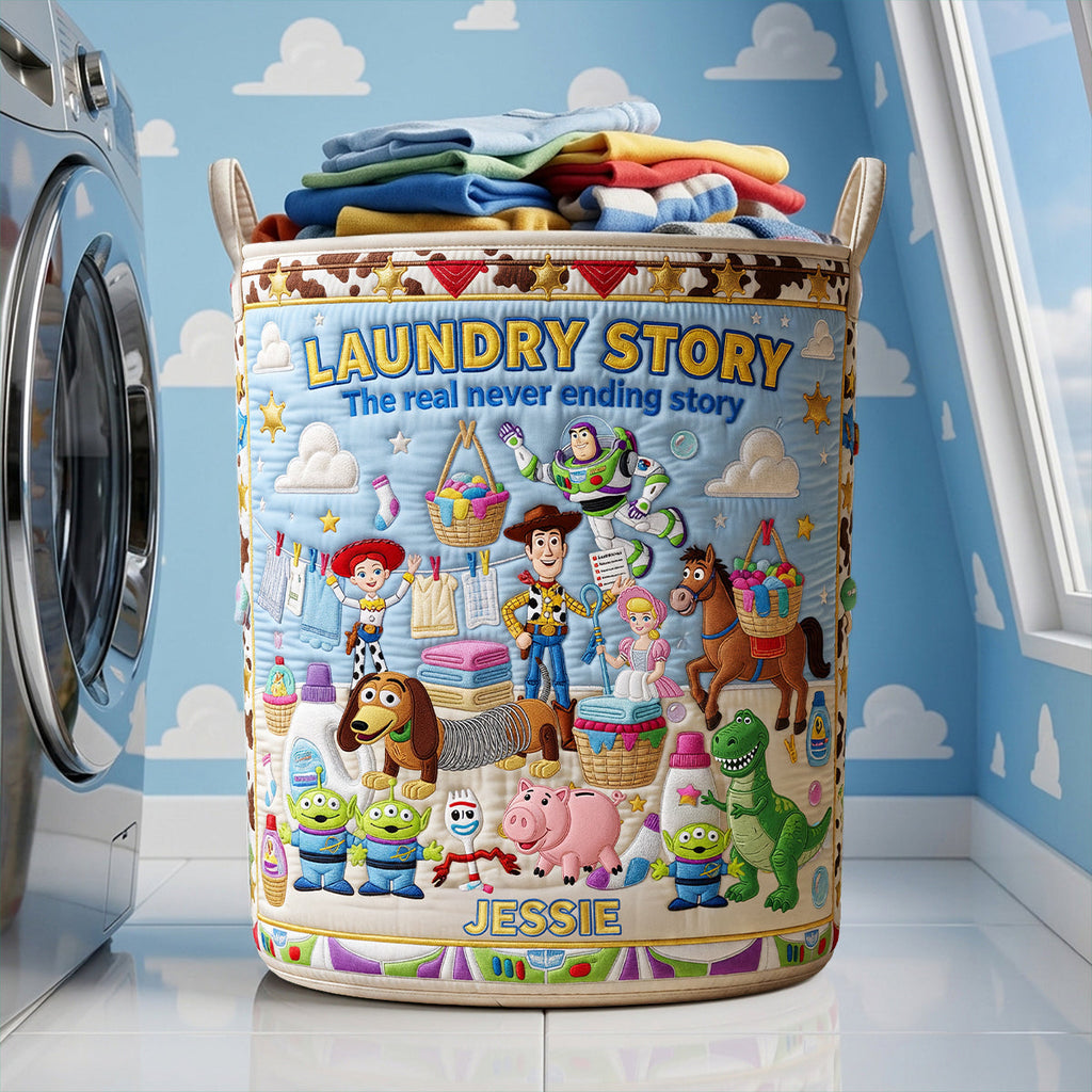 Endless Load Quilted Laundry Basket - Personalized Gifts 03qhta110726