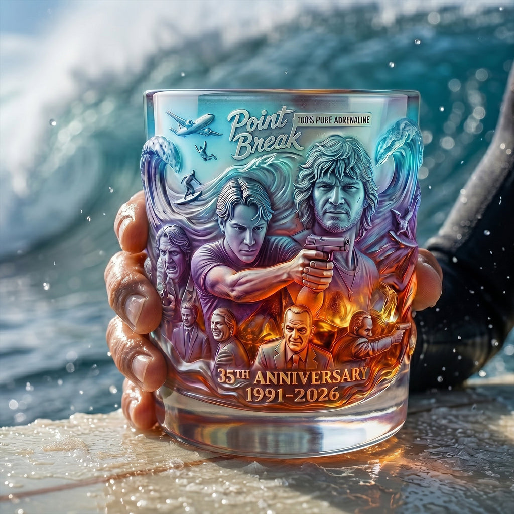 Huge Wave Round Glass, Personalized Gifts For Surfing Lovers 05qhlu160626