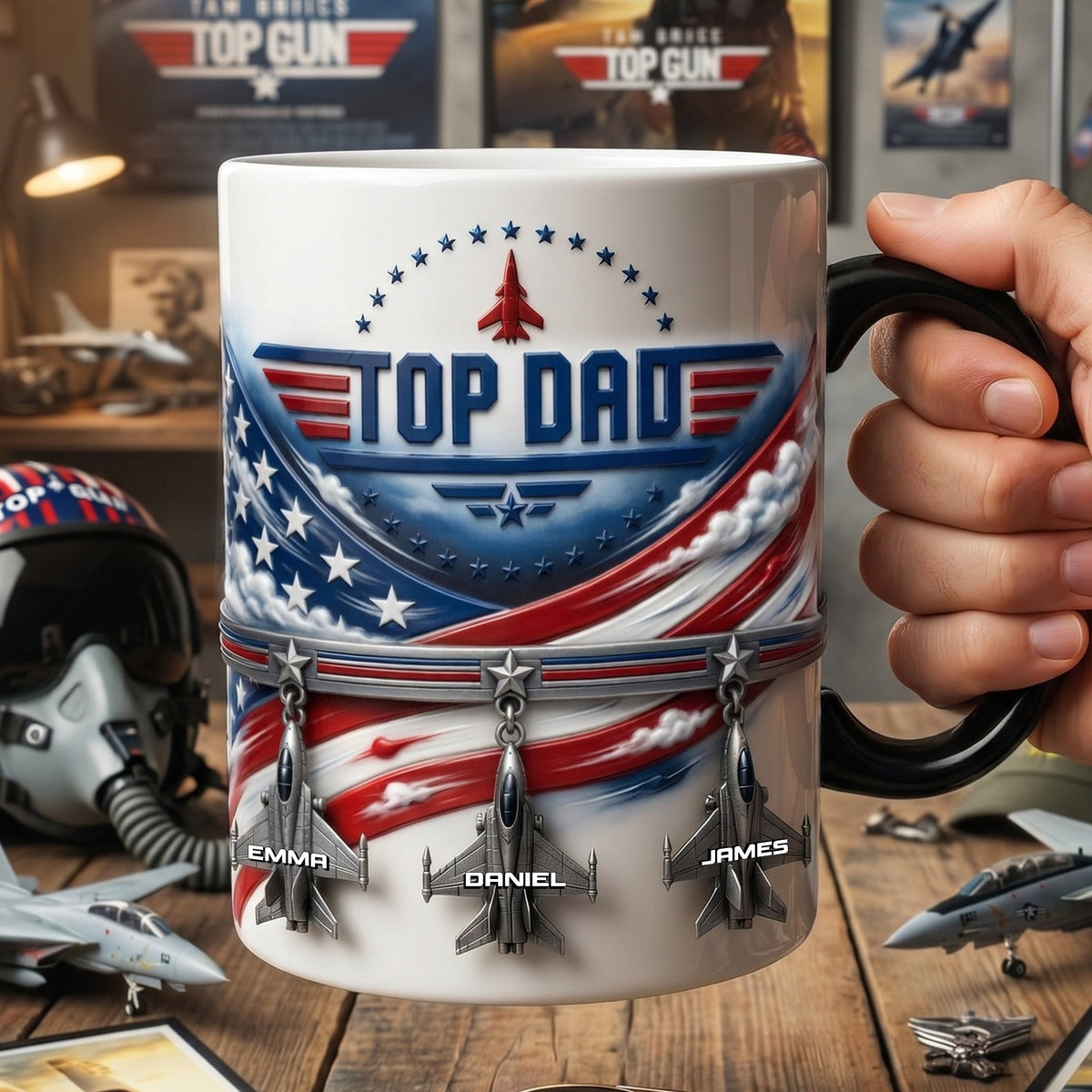 Fighter Aircraft Magic Mug - Personalized Gifts For Dads 05ohlu190526