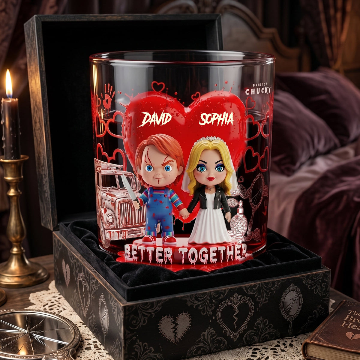 Better Together Whiskey Glass - Personalized Gifts For Couple 04OHLU060626