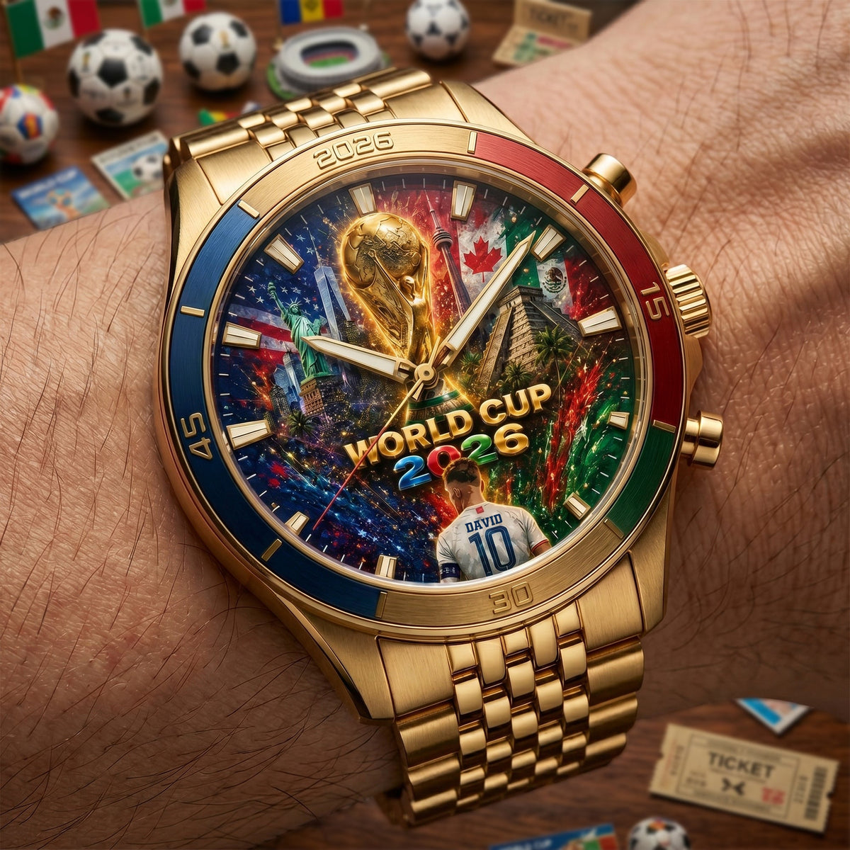 Global Championship Stainless Steel Men's Watch - Personalized Gifts For Sport Lovers 03tolu260526
