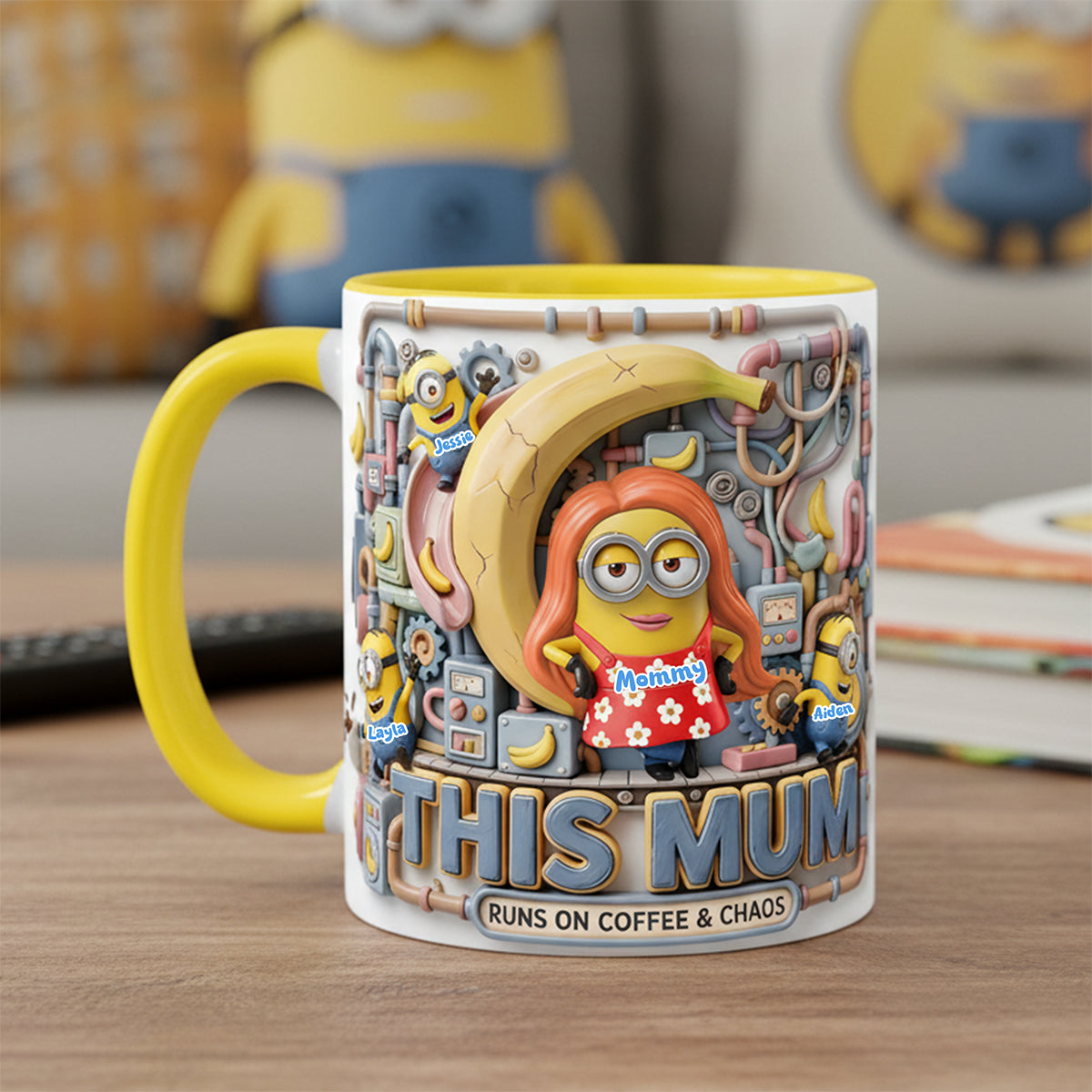Chaos Mom And Kids Coffee Accent Mug - Personalized Gifts For Mother's Day Coffee Mug 03PATA310326