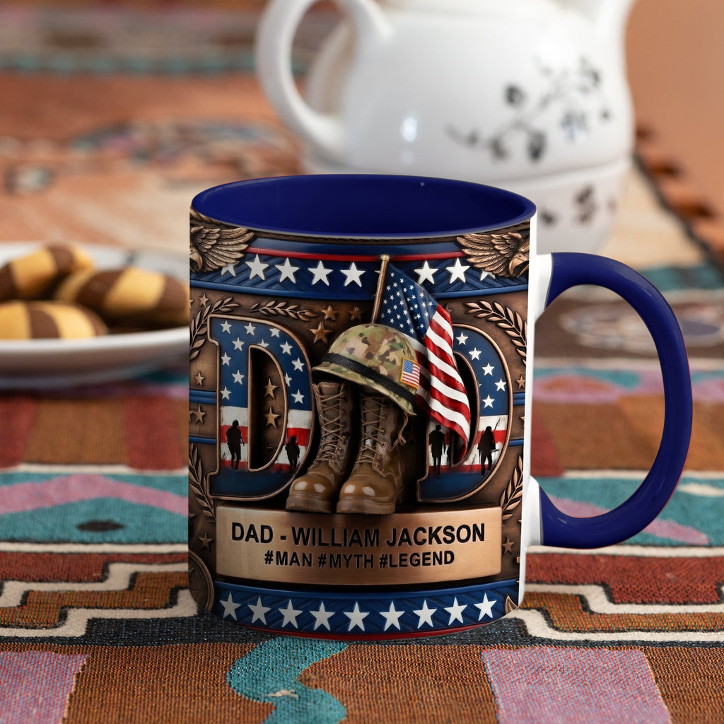 Veteran Dad Coffee Accent Mug - Personalized Gifts For Dad 03tyqn130426