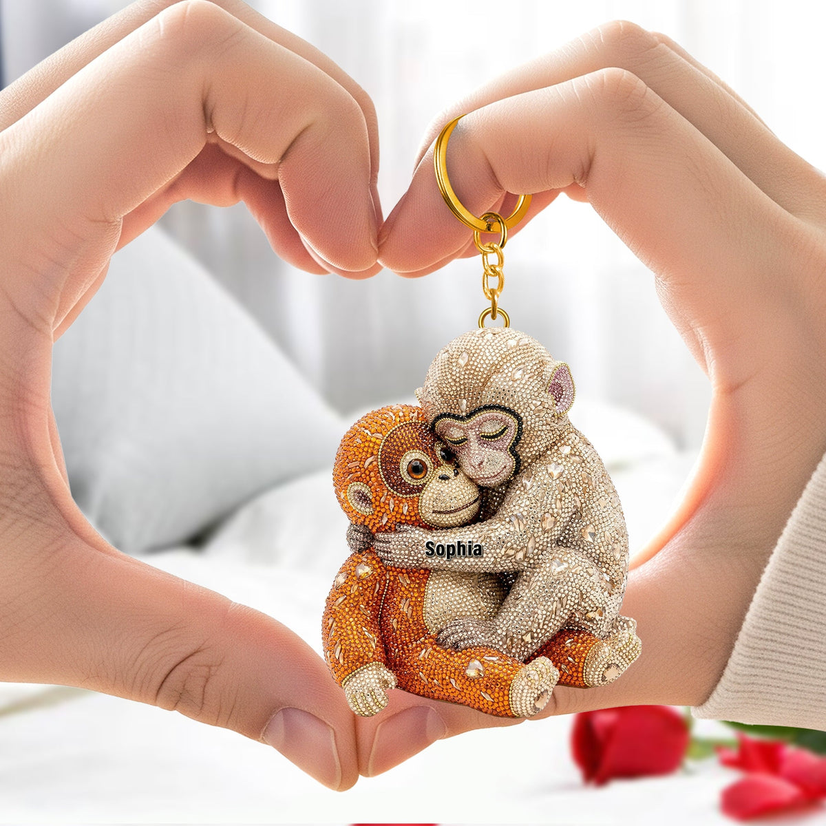 Monkey Punch Viral Keychain - Personalized Gifts 07NAQN040326