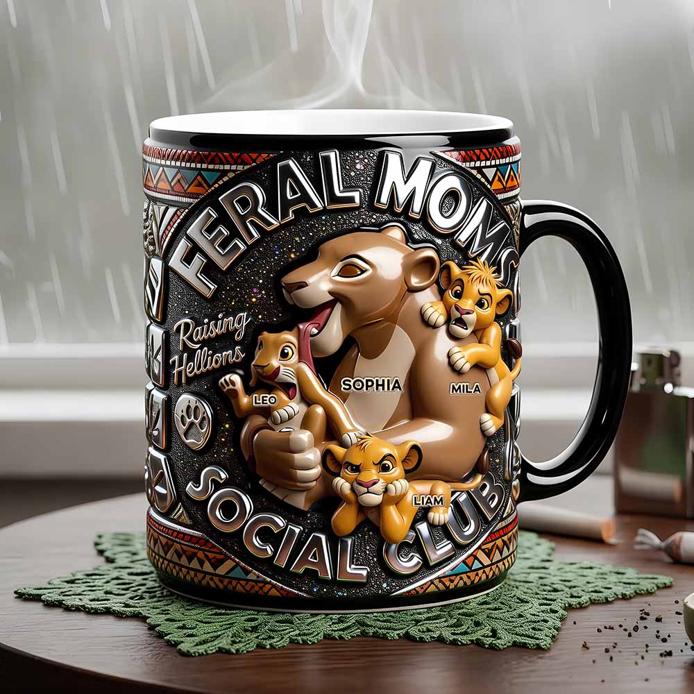 Feral Moms Social Club Magic Mug - Personalized Gifts For Moms 02qhdt210426