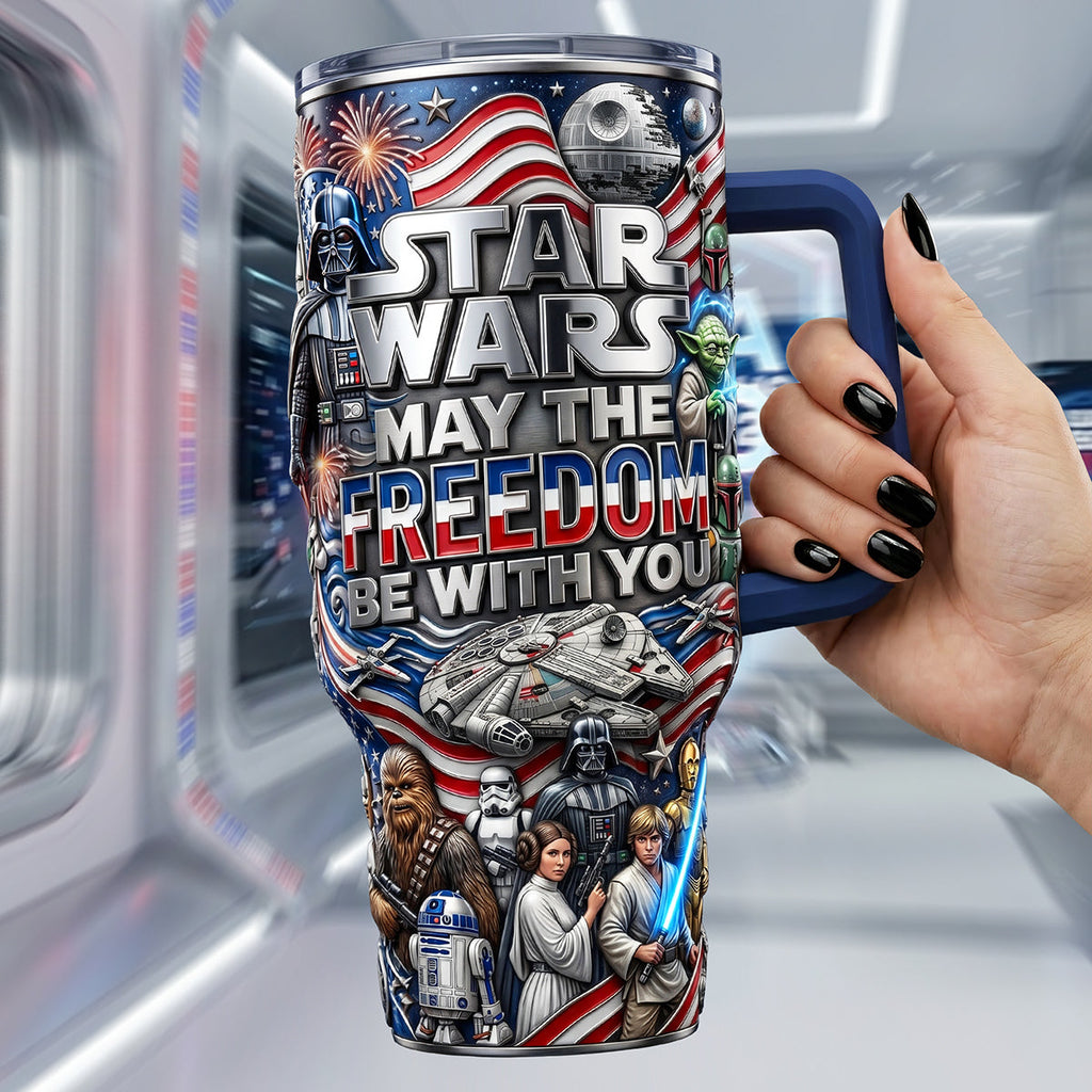 Freedom With You 40oz Tumbler  - Personalized Gifts For Patriots 03pata110626