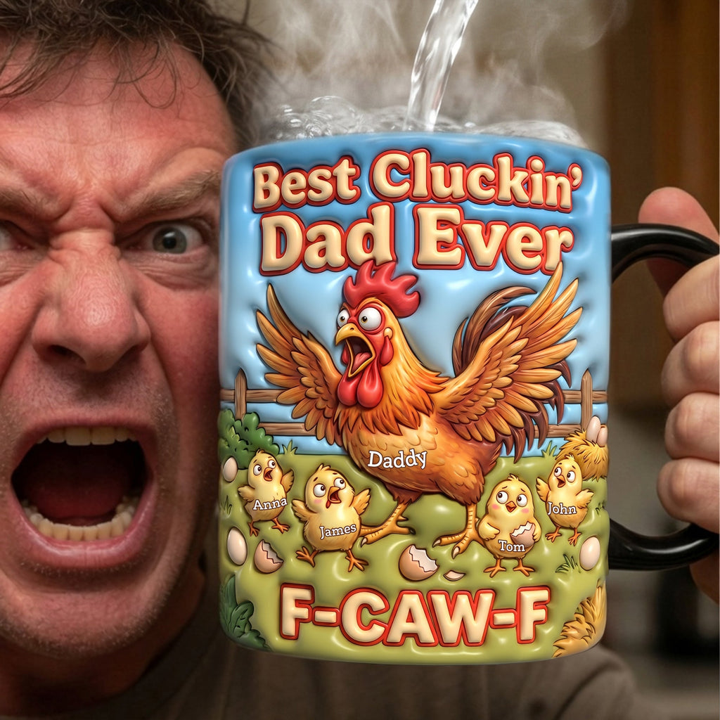 Best Cluckin' Dad Ever Magic Mug - Personalized Gifts For Dads 04nalu130526