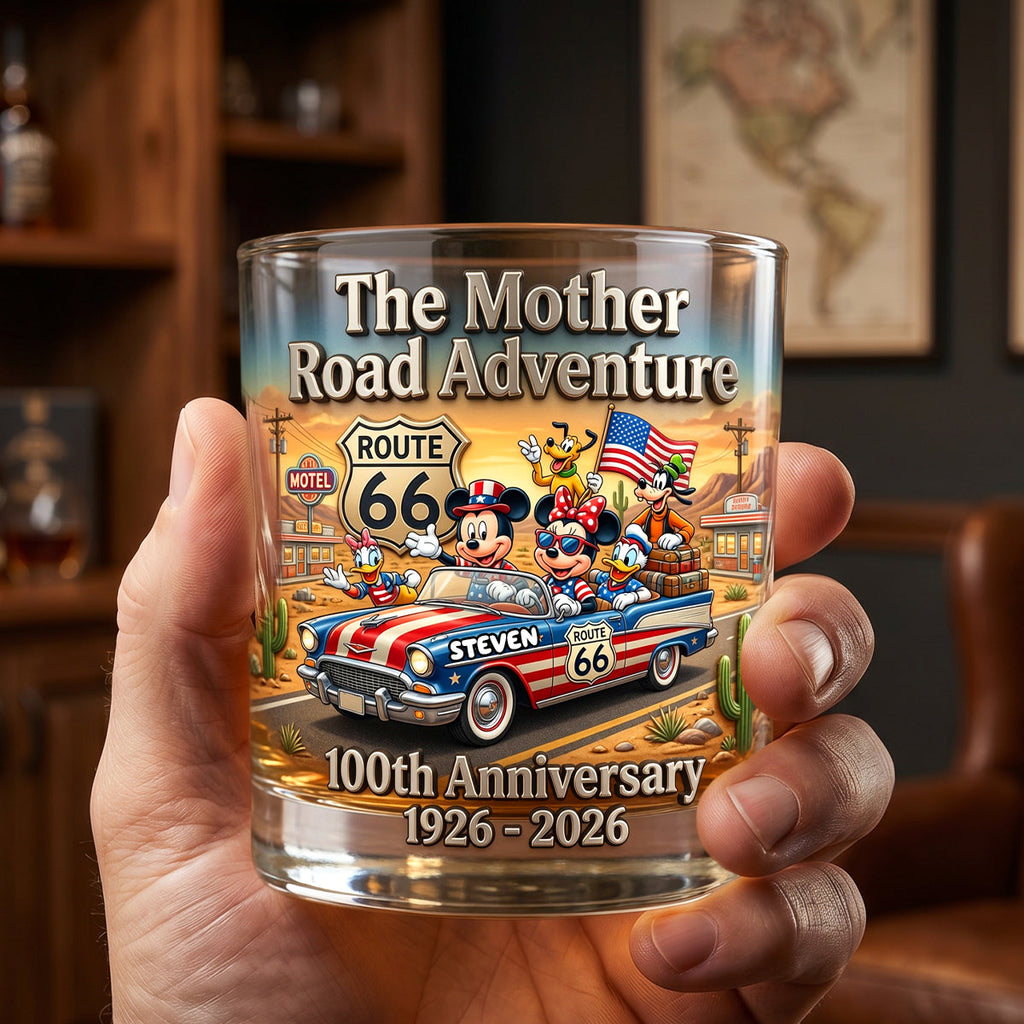 100 Years of Adventure Custom Glass - Personalized Gifts For Road Trip Lovers 02tydh080626