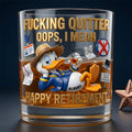 Happy Retirement Round Glass - Personalized Retirement Gifts 07tyqn100626