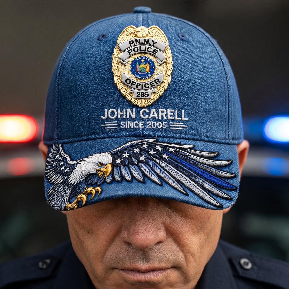 Custom Badge Police Classic Cap, Personalized Gifts For Police Officer 02qhqn270526